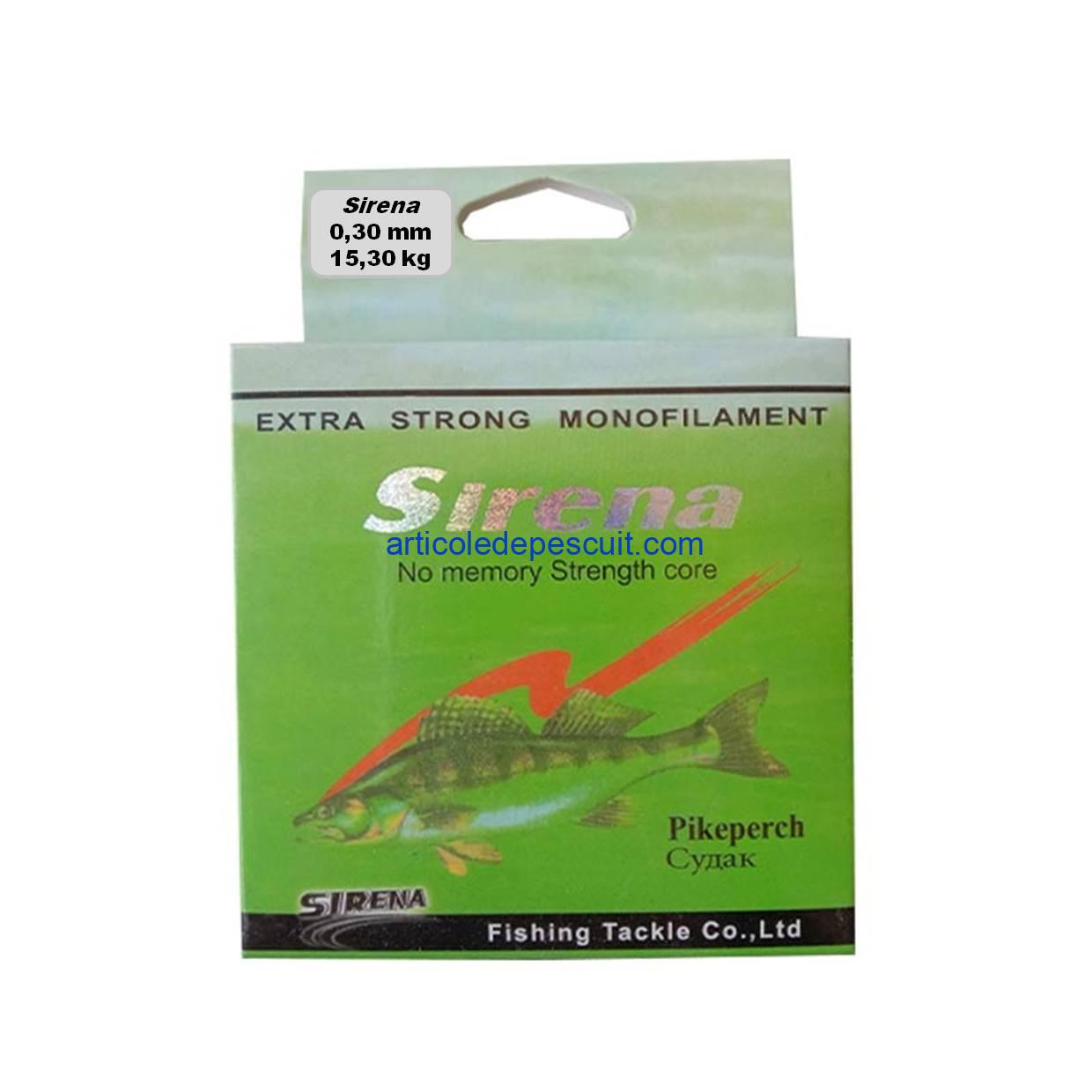 Fir monofilament, rola 100 m, grosime 0,30, Sirena Extra Strong, No Memory