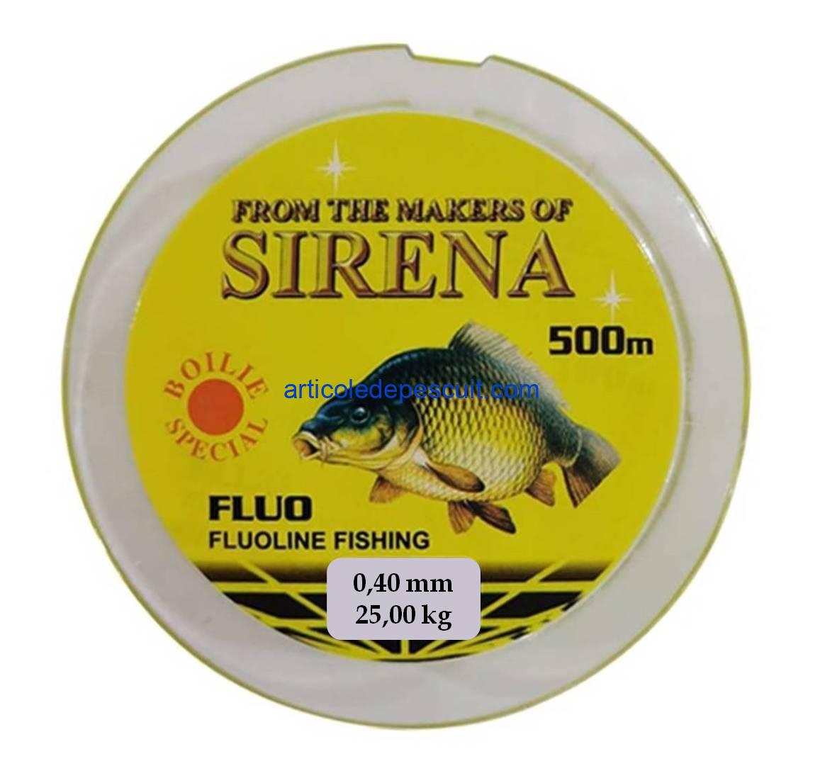 Fir monofilament, rola 500 m, grosime 0,40, galben Fluo, rezistenta 25,00 kg