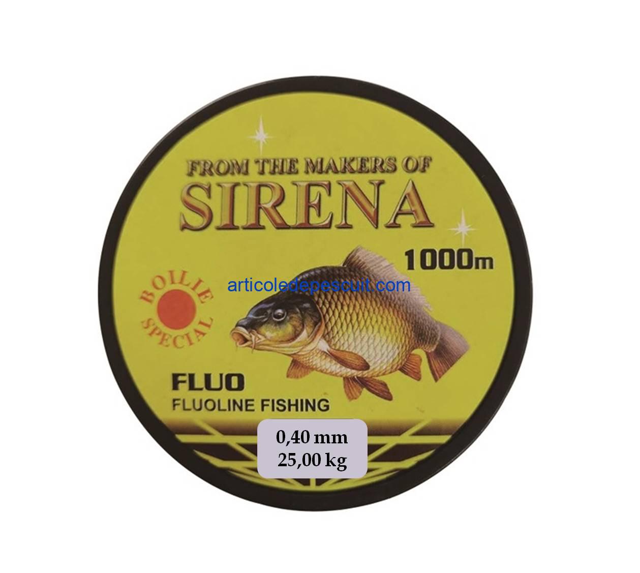 Fir monofilament galben Fluo, rola 1000 m, grosime 0,40, rezistenta 25,00 kg