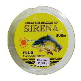 Fir monofilament, rola 300 m, grosime 0,50, galben Fluo, rezistenta 35,00 kg