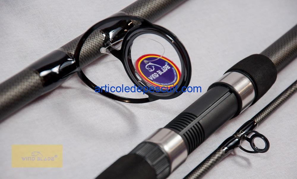 Set 4 Lansete Crap si Somn, 3.90 m, 3.75 Lbs, Wind Blade, Fino Carp, din 3 tronsoane - imagine 4