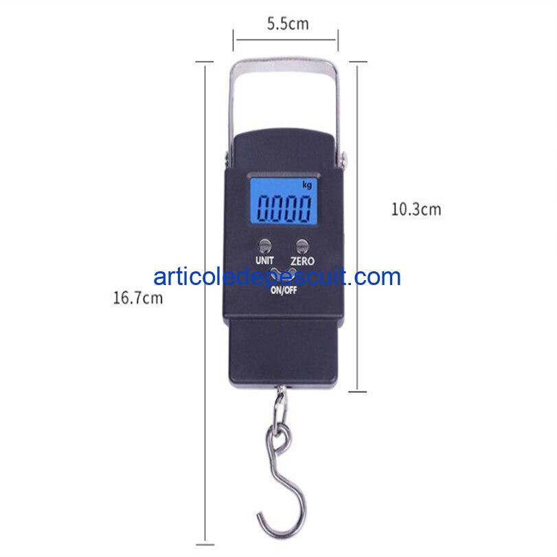 Cantar portabil pentru capturi, cu greutate maxima de cantarire: 50 Kg - imagine 3