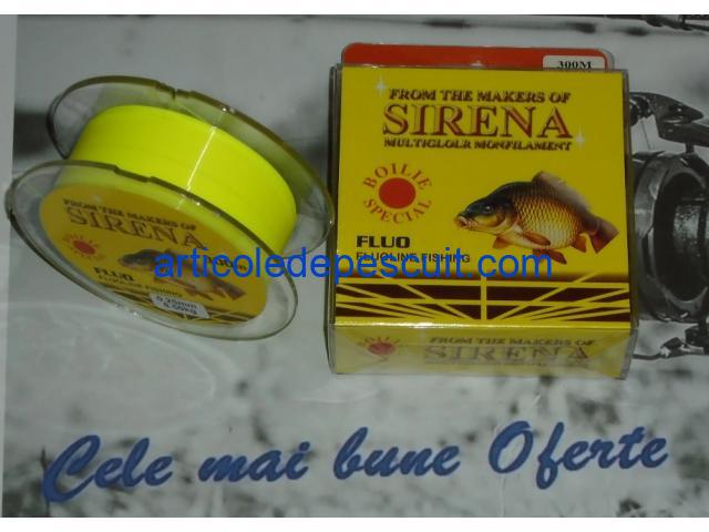 Fir monofilament, rola 300 m, grosime 0,35, galben Fluo, rezistenta 22,00 kg - imagine 3