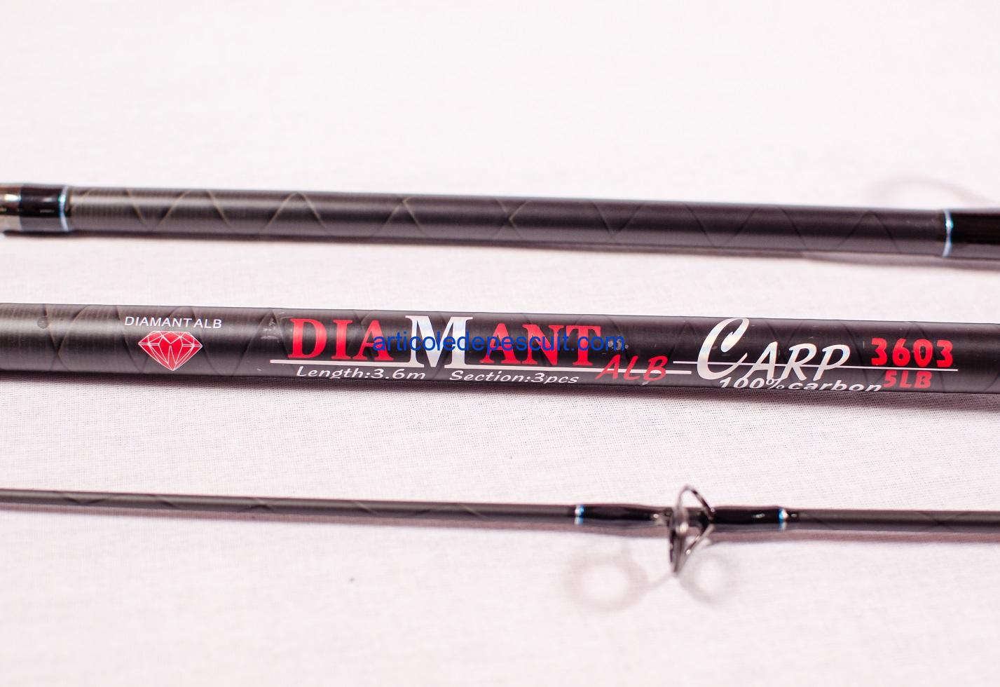 Lanseta 3.60 m, pentru CRAP si SOMN, cu actiune mare, de 5 Lbs, Carbon 100 % – produs nou - imagine 3