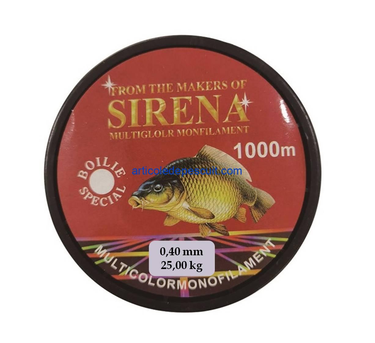 Fir monofilament multicolor, rola 1000 m, grosime 0,40, rezistenta 25,00 kg