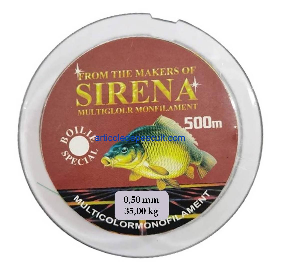 Fir monofilament, rola 500 m, grosime 0,50, multicolor, rezistenta 35,00 kg