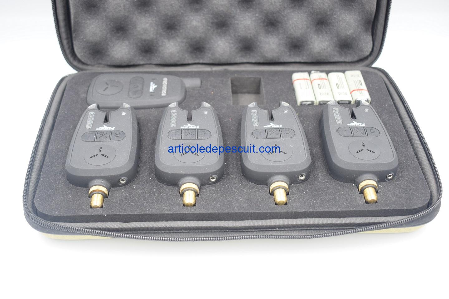 Set 4 senzori cu statie wireless, East Shark SP-04, cu penar de transport - imagine 5