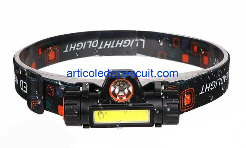 Lanterna de cap, cu LED magnetic, reincarcabila prin USB