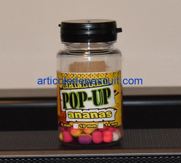 Pop-Up Dumbells feeder, cu aroma de Ananas, diametru 8 mm, Black Fish
