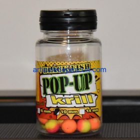 Pop-Up cu aroma de Krill, diametru 10 mm, Black Fish
