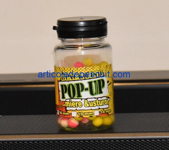 Pop-Up cu aroma de Miere & Usturoi, diametru 8 mm, Black Fish