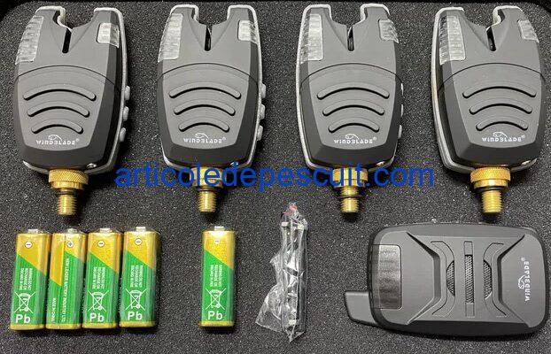 Set 4 senzori cu SnagBarr si statie wireless, Wind Balde 512, cu penar de transport