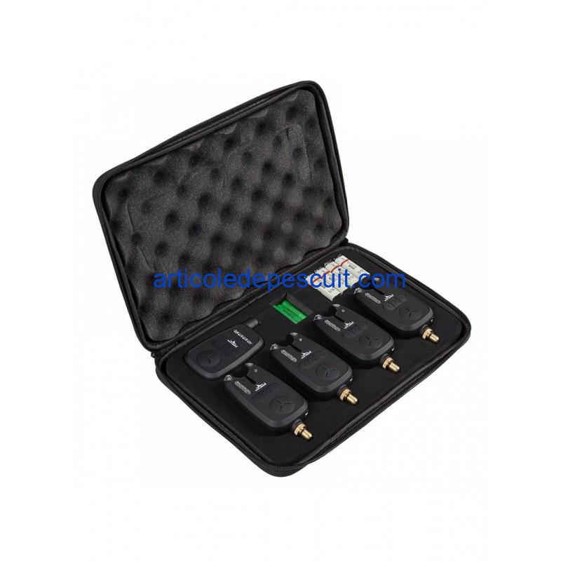 Set 4 senzori cu statie wireless, East Shark SP-04, cu penar de transport