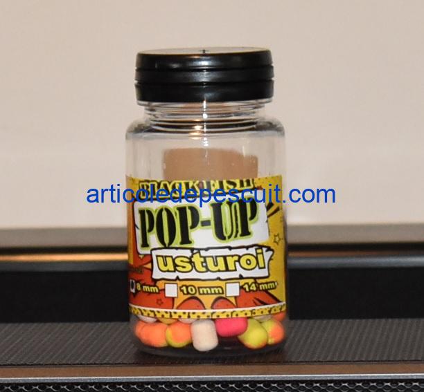 Pop-Up Dumbells feeder, cu aroma de Usturoi, diametru 8 mm, Black Fish
