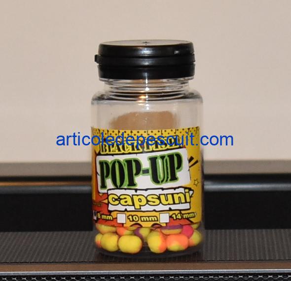 Pop-Up Dumbells feeder, cu aroma de Capsuni , diametru 8 mm, Black Fish