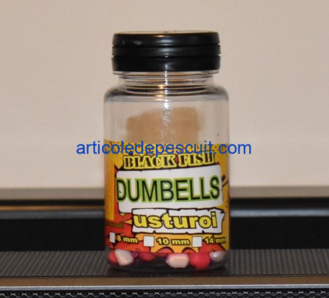 Pop-Up Dumbells feeder, cu aroma de Usturoi, diametru 6 mm, Black Fish