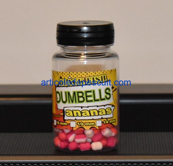 Pop-Up Dumbells feeder, cu aroma de Ananas, diametru 6 mm, Black Fish