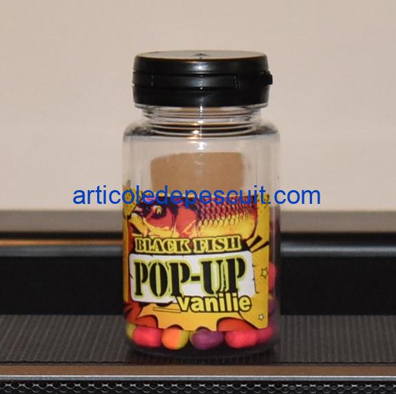 Pop-Up Dumbells feeder, cu aroma de Vanilie, diametru 8 mm, Black Fish