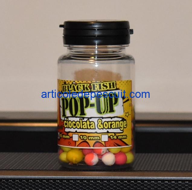 Pop-Up cu aroma de Ciocolata si Orange, diametru 8 mm, Black Fish