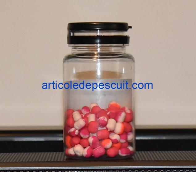 Pop-Up Dumbells feeder, cu aroma de Usturoi & Frankfurter, diametru 6 mm, Black Fish - imagine 2