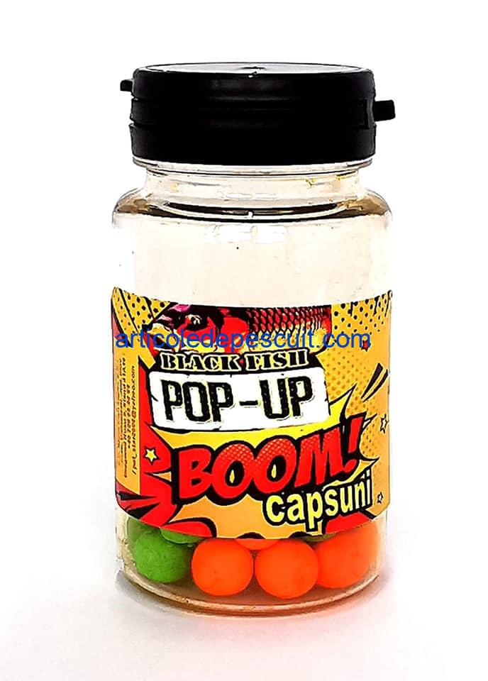 Pop-Up BOOM, aroma Capsuni, diametru 8 mm, Black Fish