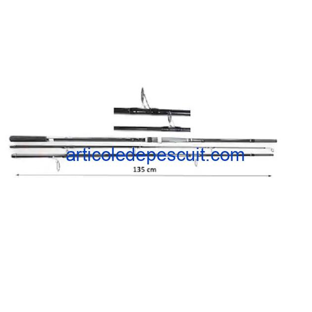 Lanseta din Carbon, 3,90 m, 4 Lbs, pentru CRAP si SOMN, din 3 tronsoane - produs nou - imagine 2