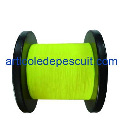 2 role - fir monofilament, Sirena, galben Fluo, diferite grosimi - imagine 2