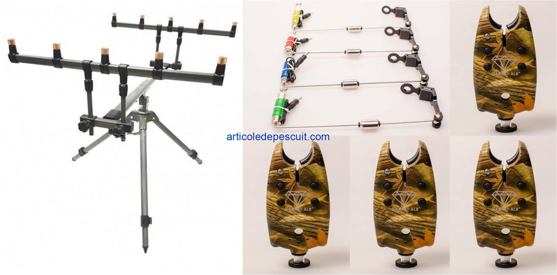 Set - RodPod cu 3 picioare + 4 senzori camuflaj + 4 swingere - produse noi