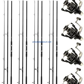 Set 4 Lansete pentru Crap si Somn, lungime 3.60 m + 4 mulinete X 5000 - produse noi