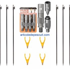 Set 4 conectori + 4 suporti spate + 8 tije reglabile - produse noi