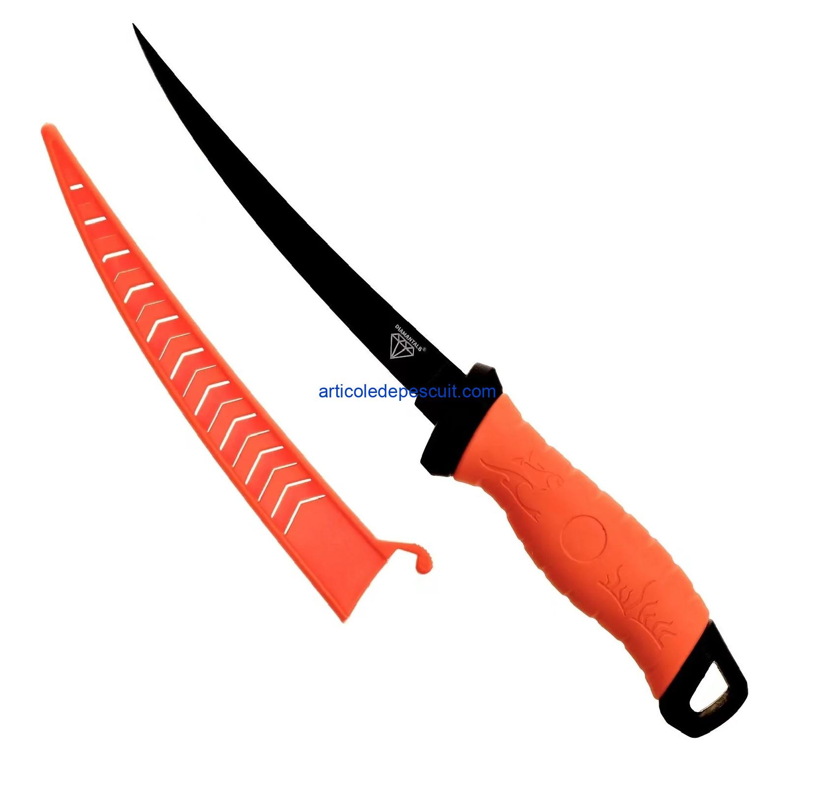 Cutit filetat peste 33,5 cm, lungime lama 17,5 cm – produs nou