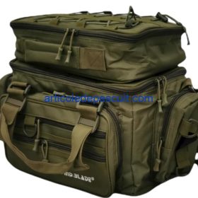 Geanta multifunctionala 2 in 1, din polyester rezistent, culoare verde - produs nou