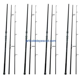 Set 4 Lansete 3,60, Hunter Carp, 4,5 Lbs, Carbon 100 %, din 3 bucati - produse noi