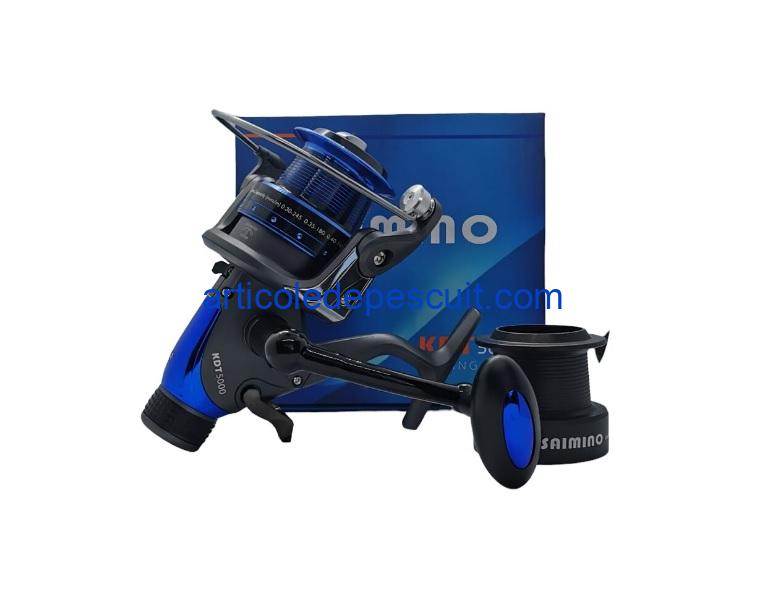 Mulineta Crap si Somn, Saimino, KDT 5000, 10 rulmenti, tambur aluminiu LongCast – produs nou - imagine 2