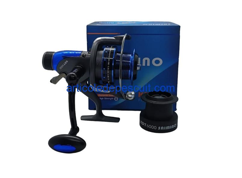 Mulineta Crap si Somn, Saimino, KDT 6000, 10 rulmenti, tambur aluminiu LongCast – produs nou - imagine 4