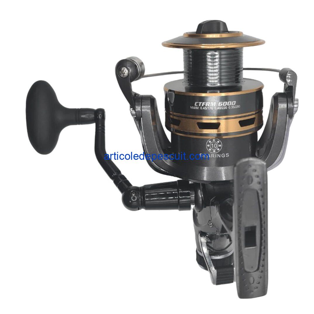 Mulineta Crap si Somn, Sirena CTFRM 6000, cu 10 rulmenti, tambur aluminiu, BaitRunner – produs nou - imagine 3