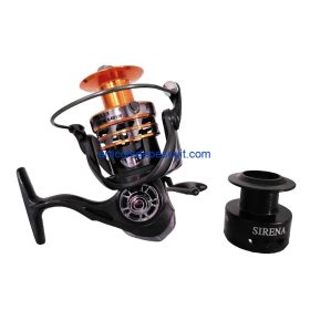 Mulineta Crap si Somn, Sirena FSP 5000, cu 10 rulmenti, tambur aluminiu, maner metalic, frana micrometrica fata – produs nou