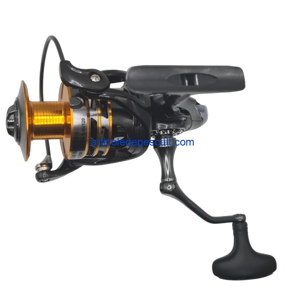 Mulineta Crap si Somn, Sirena FSP 6000, cu 10 rulmenti, tambur aluminiu, maner metalic, frana micrometrica fata – produs nou - imagine 4