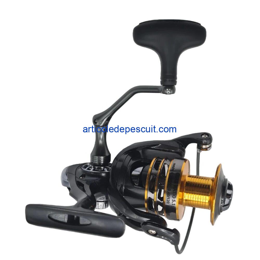 Mulineta Crap si Somn, Sirena FSP 6000, cu 10 rulmenti, tambur aluminiu, maner metalic, frana micrometrica fata – produs nou - imagine 5