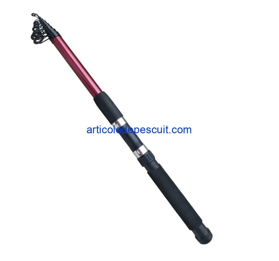 Set 4 lansete telescopice de 3,60 m + 4 mulinete, cu 5 rulm. si 150 m fir pe tambur – produse noi - imagine 3