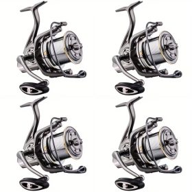 Set 4 mulinete Crap si Somn, NGK 10.000, cu 10 rulmenti, tambur LongCast – produse noi
