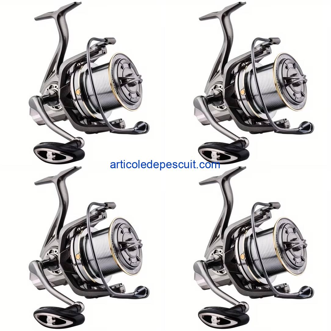 Set 4 mulinete Crap si Somn, NGK 10.000, cu 10 rulmenti, tambur LongCast – produse noi