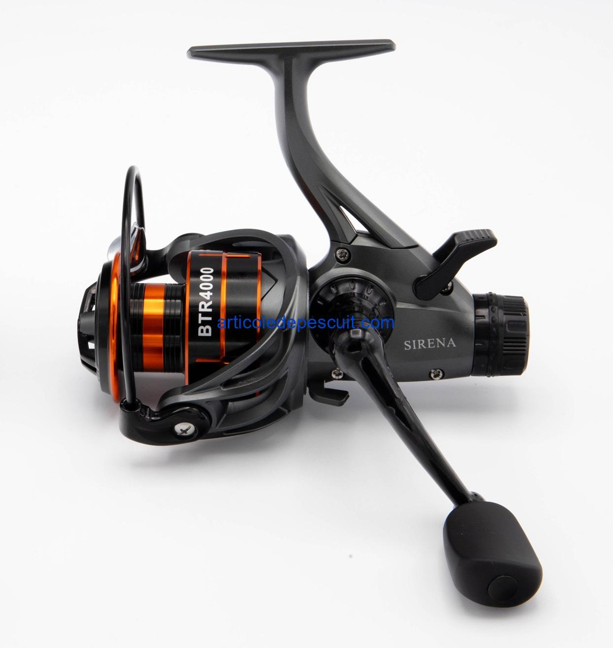 Mulineta Spinning, SIRENA BTR 4000, cu 10 rulmenti, tambur metalic, BaitRunner – produs nou - imagine 4