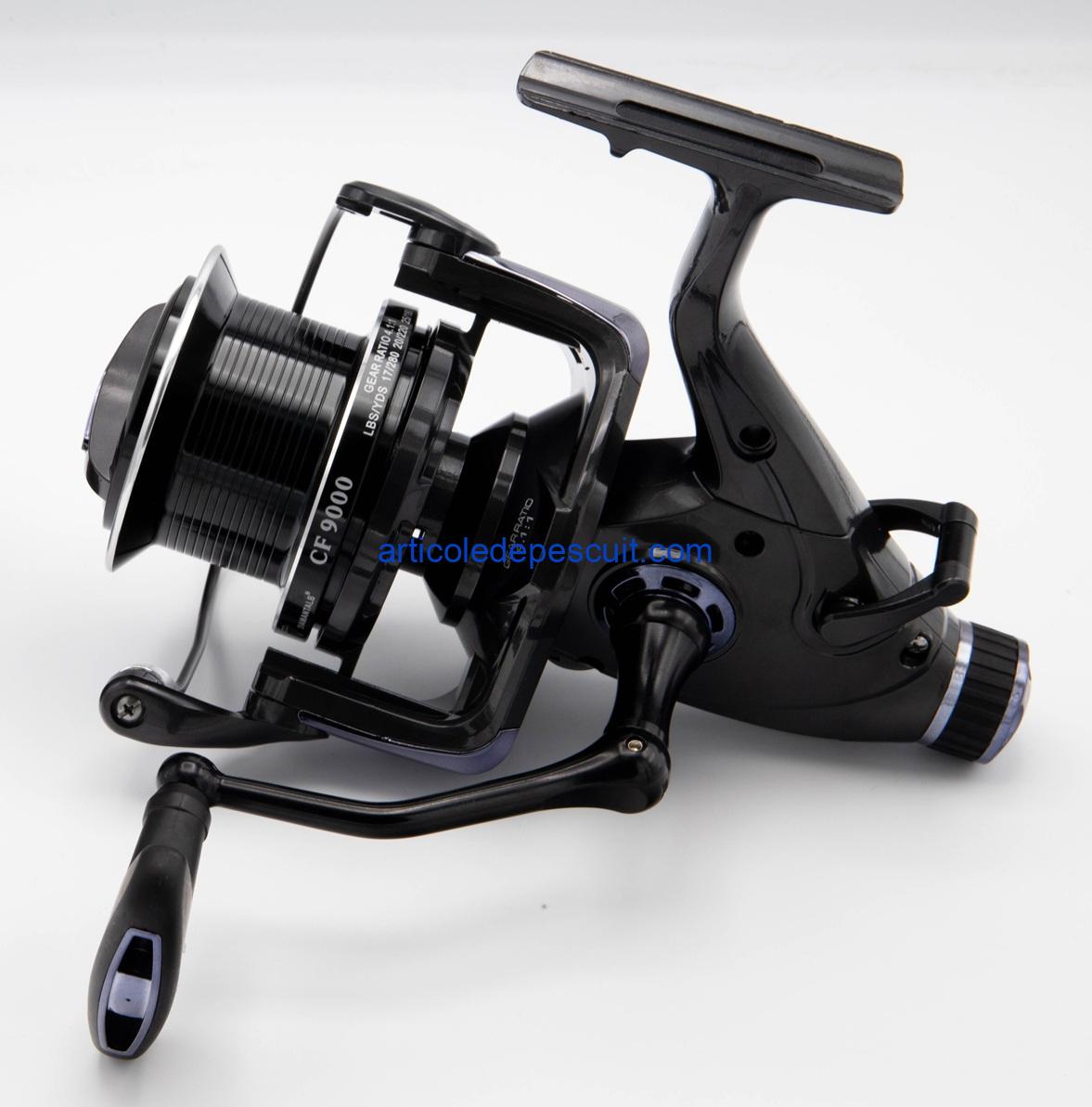 Mulineta Crap si Somn, CF 9000, cu 11 rulmenti, tambur aluminiu, BaitRunner, multirol – Feeder / Stationar – produs nou