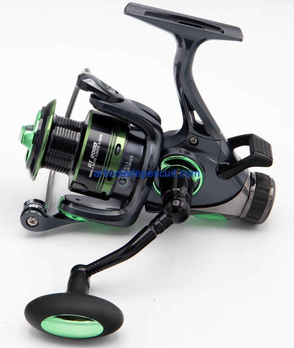 Mulineta Spinning, SIRENA DT 2000, cu 10 rulmenti, tambur metalic, BaitRunner – produs nou