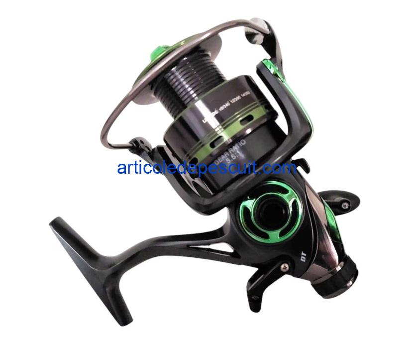 Mulineta Spinning, SIRENA DT 4000, cu 10 rulmenti, tambur metalic, BaitRunner – produs nou