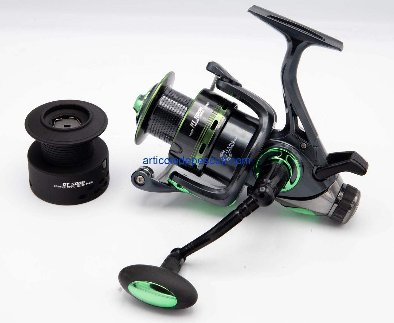 Mulineta Crap si Somn, SIRENA DT 5000, cu 10 rulmenti, tambur metalic, BaitRunner – produs nou
