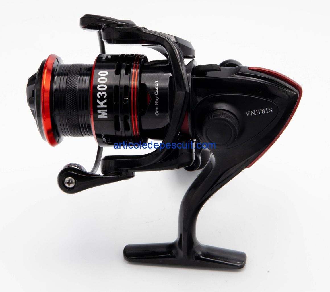 Mulineta Spinning, SIRENA MK 3000, cu 10 rulmenti, tambur metalic – produs nou