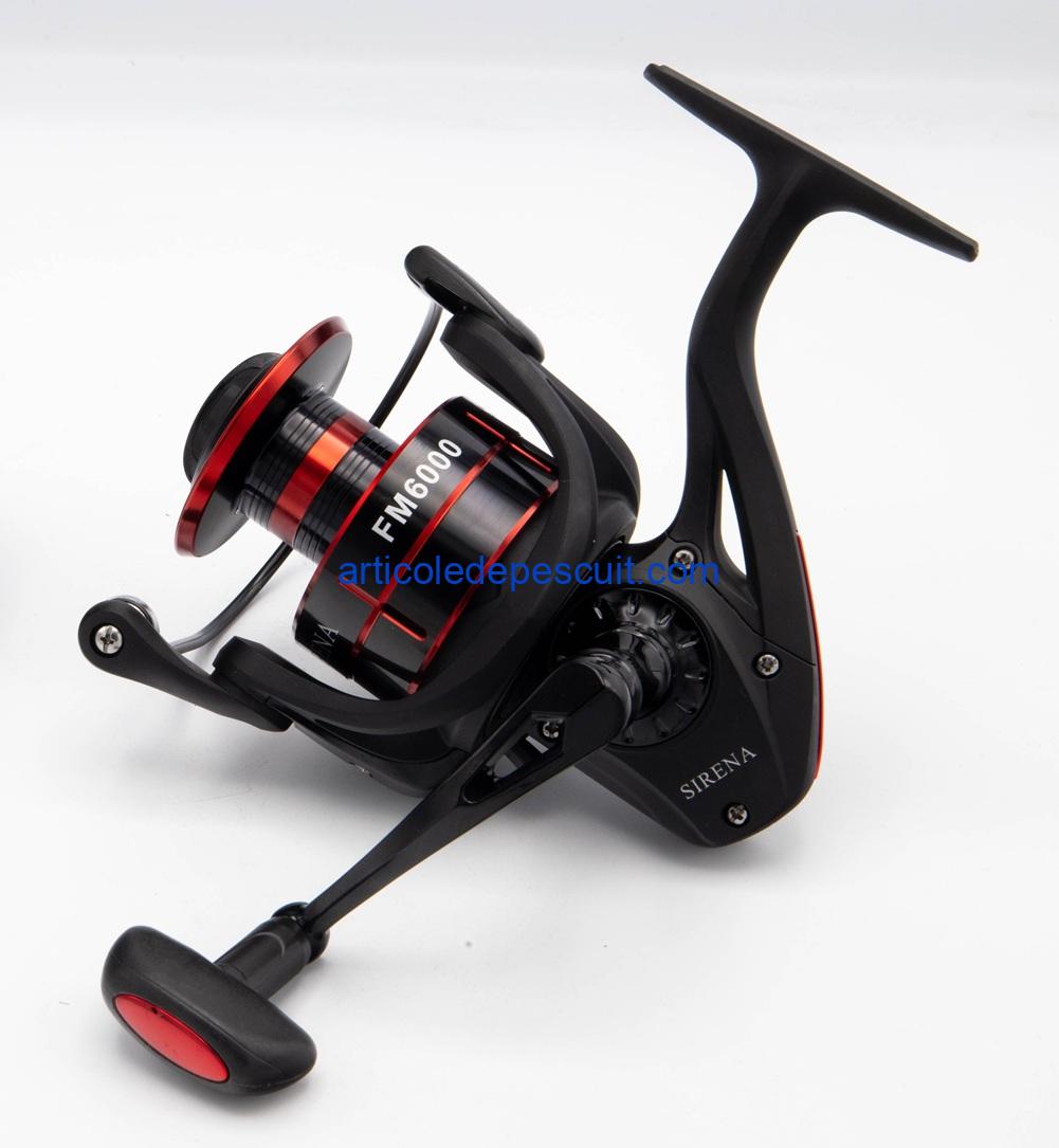 Mulineta multirol stationar si spinning SIRENA FM 6000, High Performance, 10 rulm., tambur aluminiu – produs nou