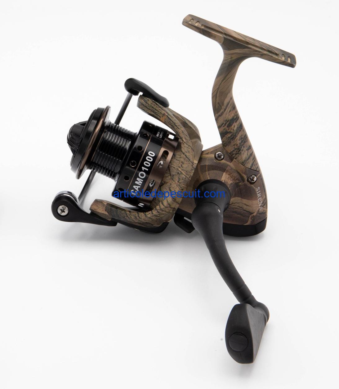 Mulineta Spinning, SIRENA CAMO 1000, cu 10 rulmenti, tambur metalic – produs nou